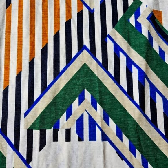 Olive Tree Jersey Knit Boho Colorful Geometric Print Pull On Wide Leg Pants - Picture 6 of 12